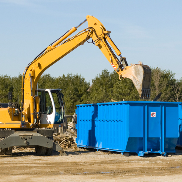 what happens if the residential dumpster is damaged or stolen during rental in Upland